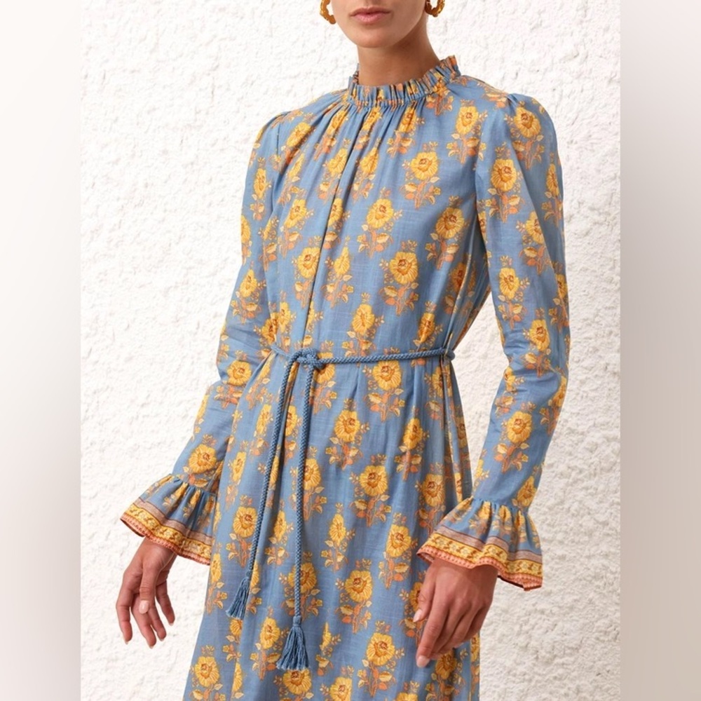 ZIMMERMANN Junie Ruffled Cotton Maxi Dress - Picture 5 of 16